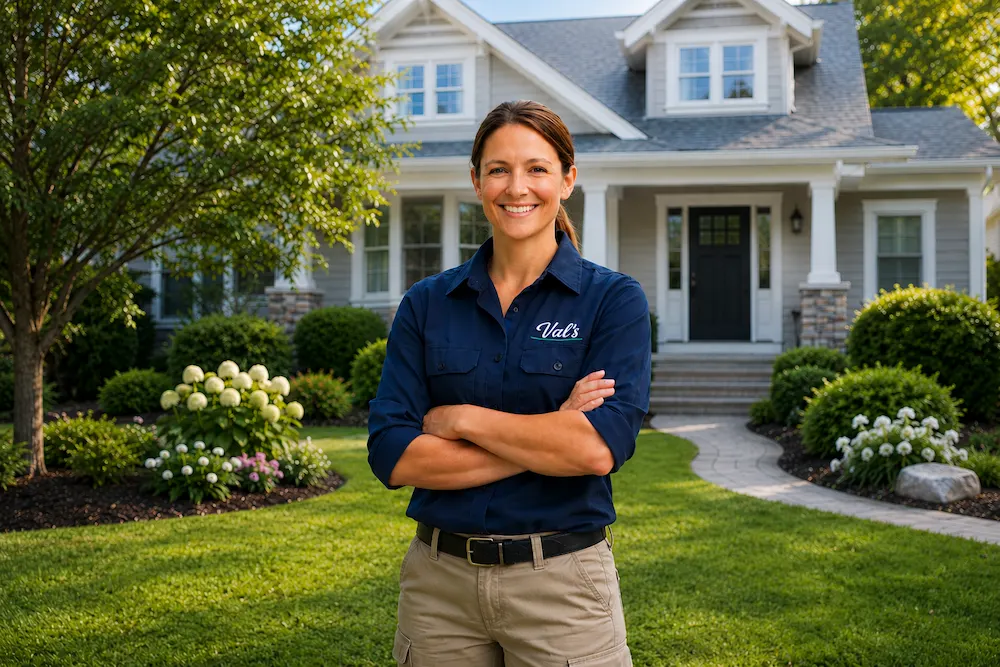 Val&rsquo;s Pest Solutions technician providing careful, professional service